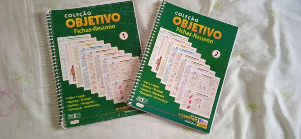 Apostilas De Fichas-resumo Objetivo | Livro Objetivo Usado 59523980 ...