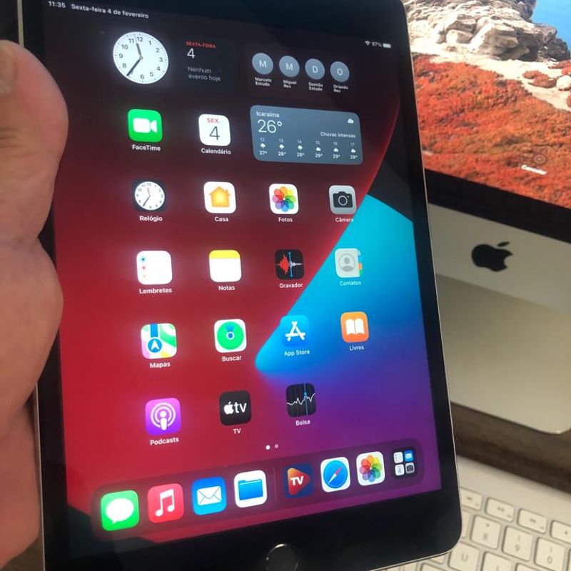 Apple Ipad Mini 4 Cellular 4g A1550 16gb Space Gray Lindo