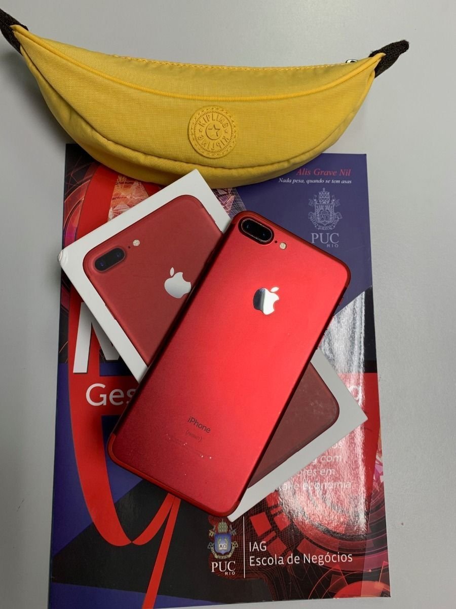 Apple Iphone 7 Plus Vermelho Red 128gb Original Caixa E Nf Iphone Apple Usado Enjoei