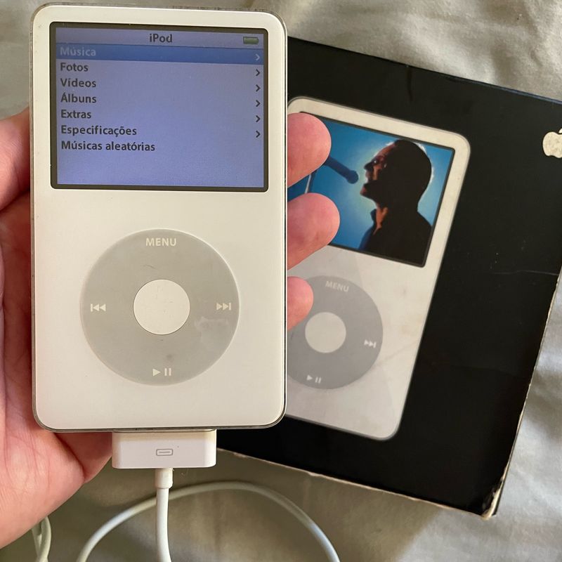 Apple Ipod Classic 30gb Branco + Caixa + Cabo | Apple Usado