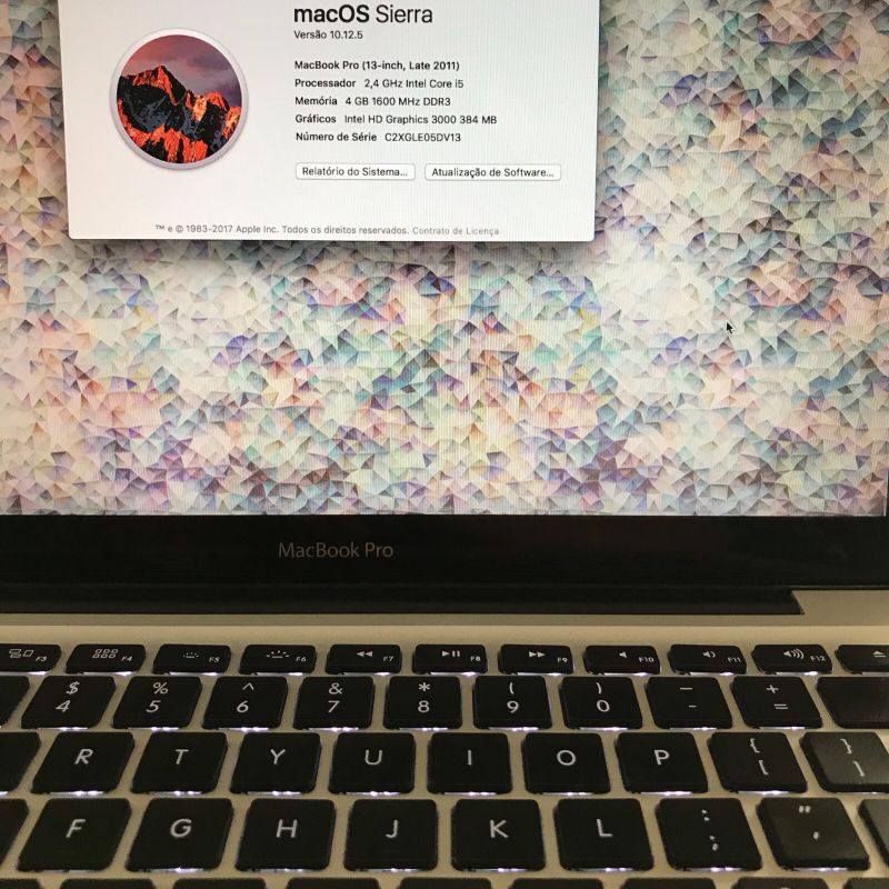 Apple Macbook Pro 13-Inch Late 2011 | Computador Notebook Apple