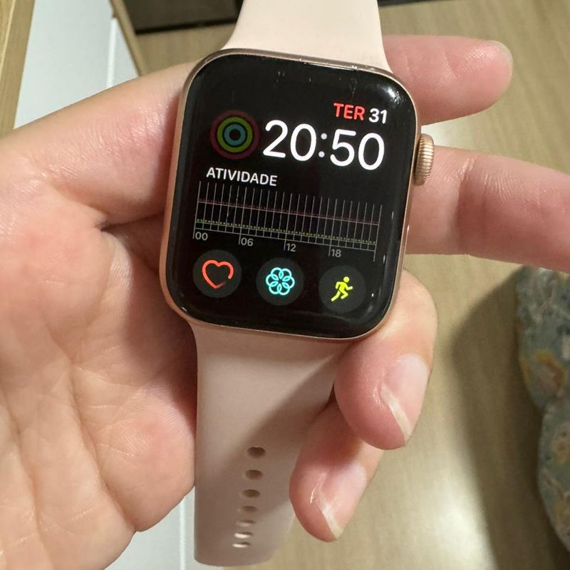 Apple Watch Gps Series 4 40mm de Alum nio Rose e Pulseira