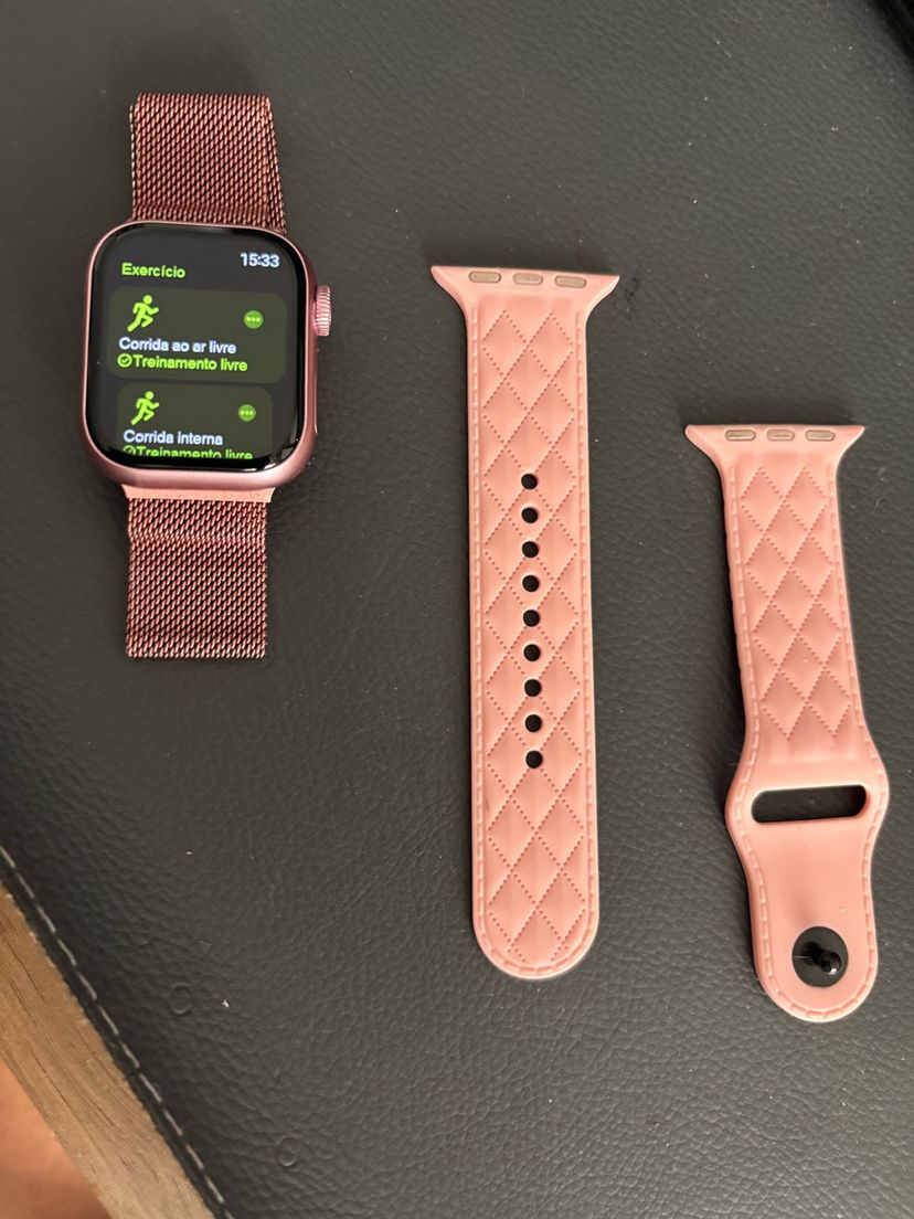 Apple Watch Rosa com 2 Pulseiras | Celular Apple Nunca Usado 140651455 ...