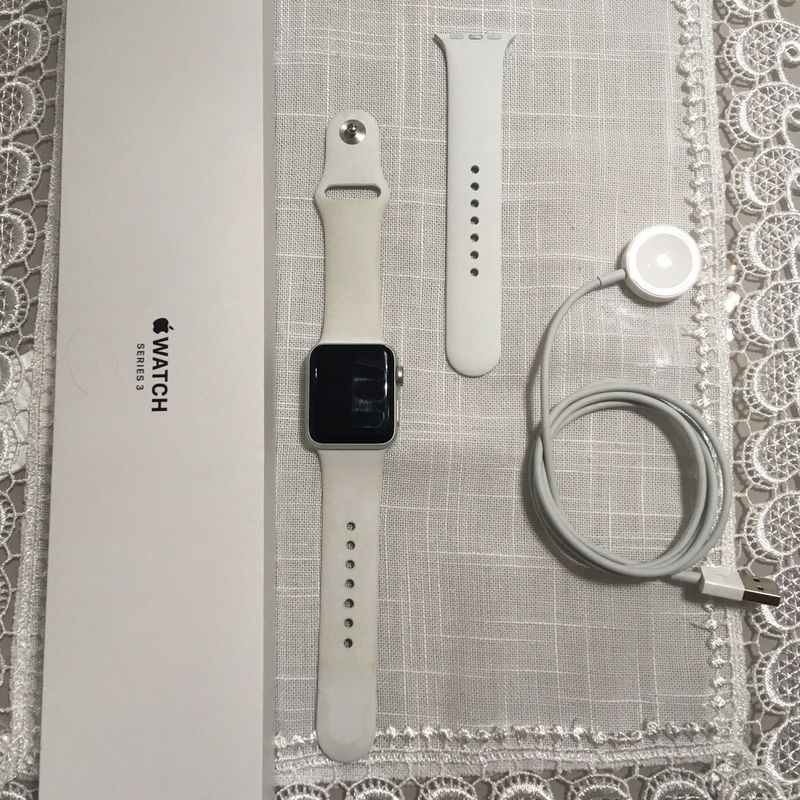 Apple Watch Serie 38mm Branco Relógio Feminino Apple Usado 90705758  enjoei