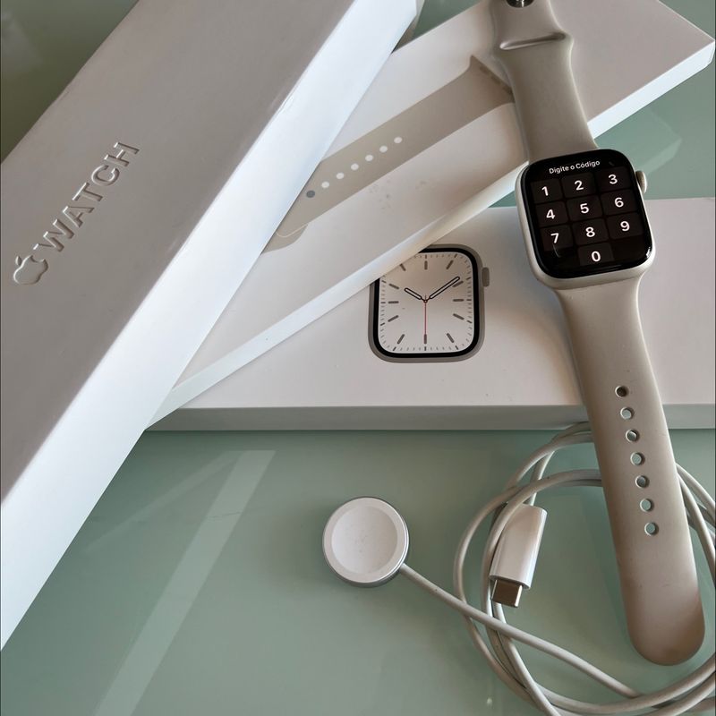 Apple Watch Series 7 45 Mm 90% Bateria e Apple Care Ate Dez/23 | Relógio  Feminino Apple Usado 86903032 | enjoei