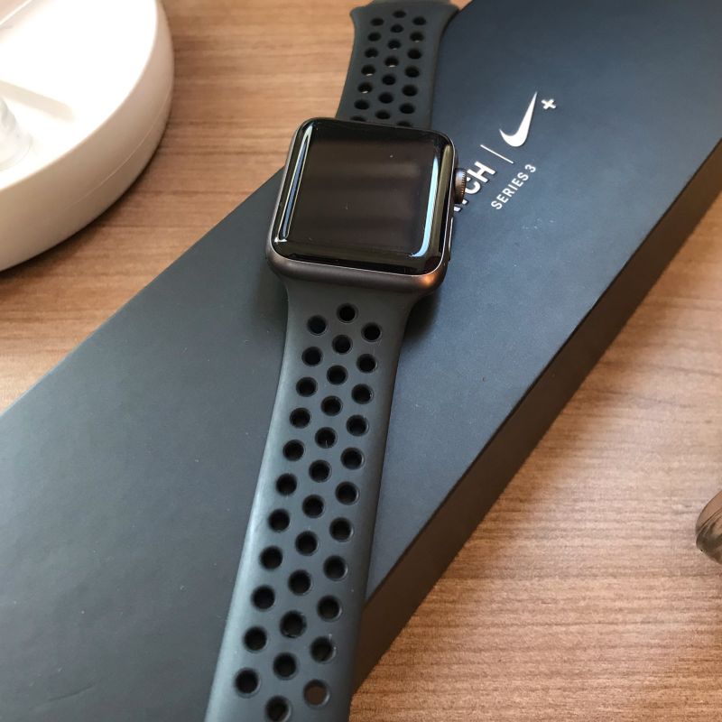 Apple watch series 3 42mm store nike white