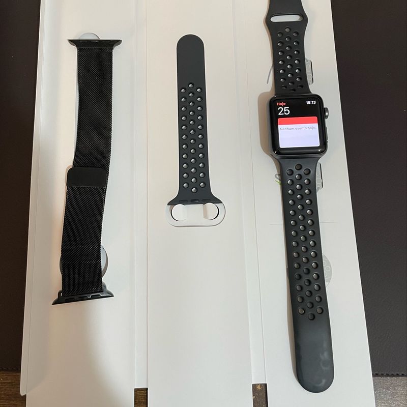 Apple watch nike series 3 sale space grey