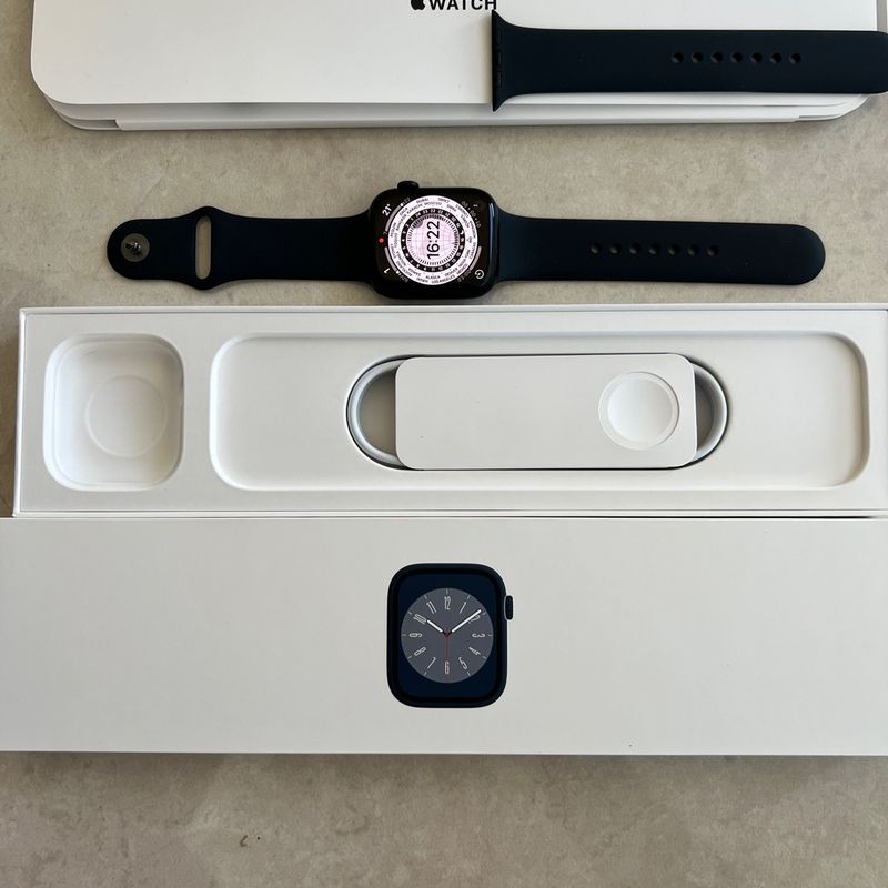 Relógio Apple Watch Series 8 45mm Silver Aluminium Case
