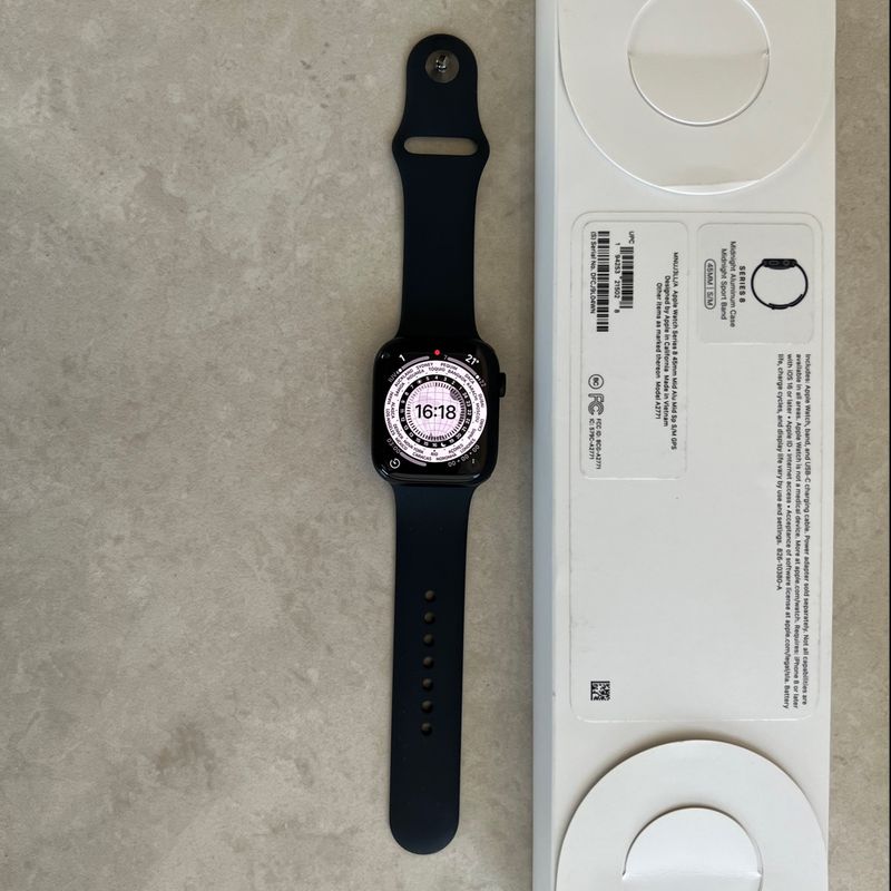 Relógio Apple Watch Series 8 45mm Silver Aluminium Case