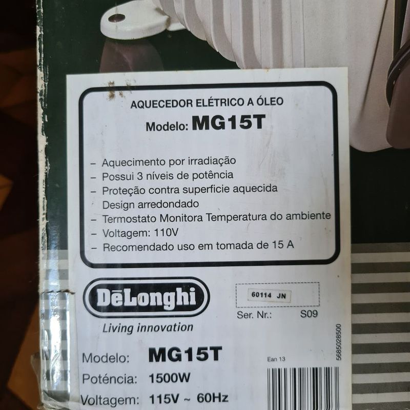 Aquecedor Delonghi Magnum Mg15t Item Info Eletro Delonghi Usado 93273061 enjoei