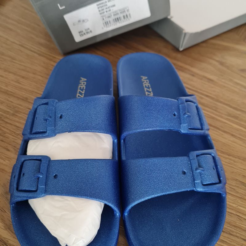 Arezzo Sandalia Slide Fivelas Birken Chinelo Papete Schutz Cia Maritima  Amissima Nike Gap, Rasteira Feminina Arezzo Nunca Usado 96551045