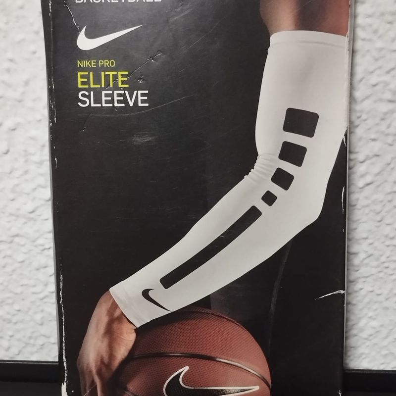 Arm Sleeve Nike para Basquete - Branca, Roupa Esportiva Masculino Nike  Usado 93488360