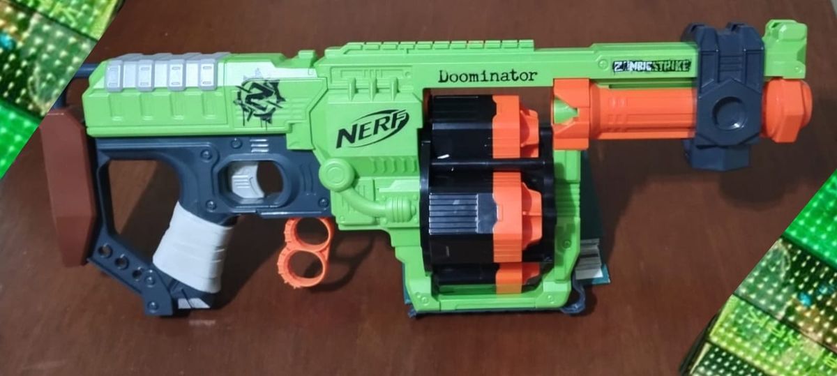 Arma de Brinquedo Nerf Zombie Strike Dominator Blaster! | Nerf