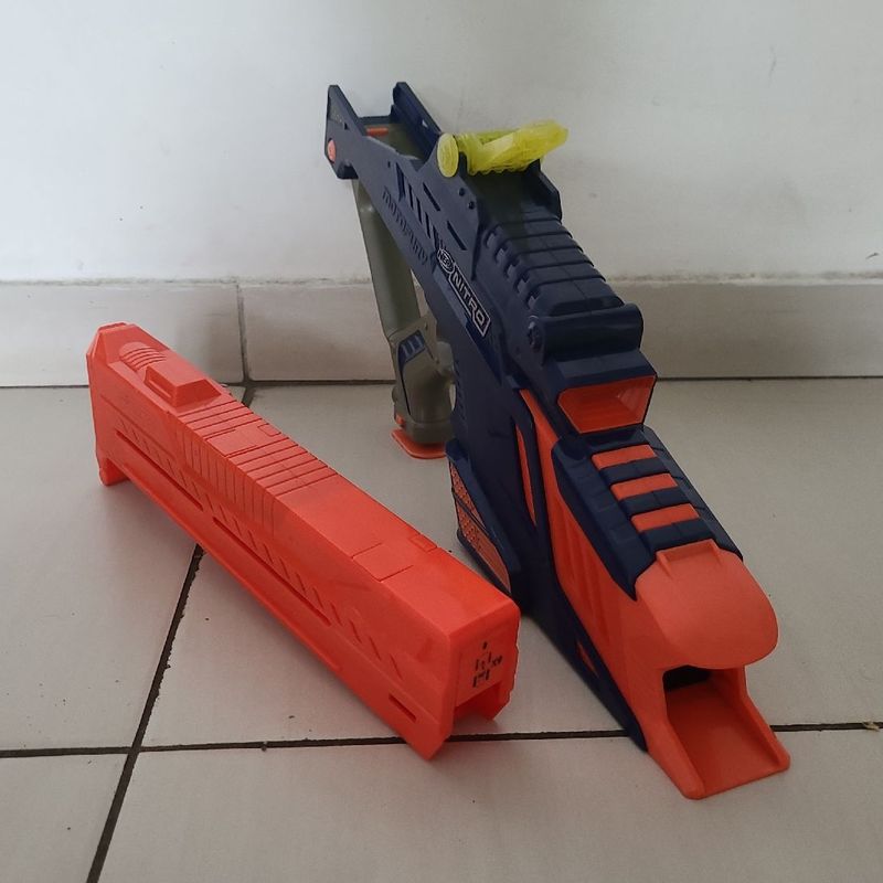 Arma Nerf Mega Vermelha Grande sem Balas | Brinquedo Nerf Usado 49272500 |  enjoei