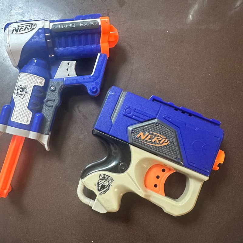 Arma Nerf Azul Brinquedo Nerf Usado 95232113 enjoei