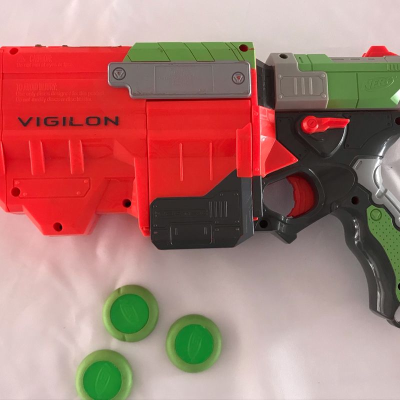 Arma Nerf Mega Vermelha Grande sem Balas | Brinquedo Nerf Usado 49272500 |  enjoei