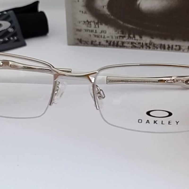 Óculos De Grau Descanso Armação Oakley Lupa Metal Mandrake em 2023