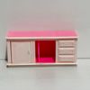 miniatura armário cozinha brinquedo usado - miniaturas 