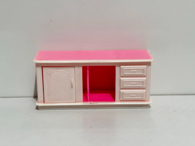 miniatura armário cozinha brinquedo usado - miniaturas 
