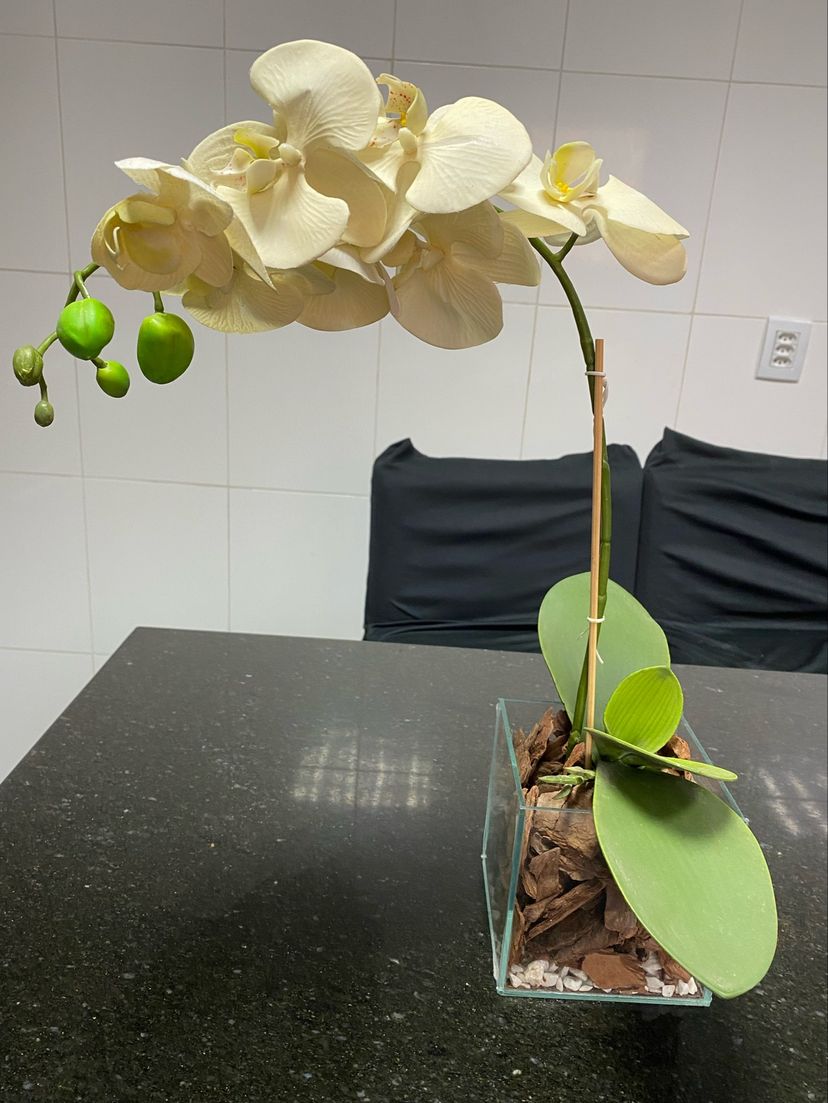 Arranjo Orquídea Artificial | Item de Decoração Usado 78304652 | enjoei