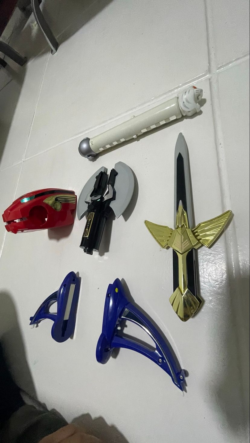 Arsenal Armas Power Rangers Animal Force - Raras em Bom Estado ...