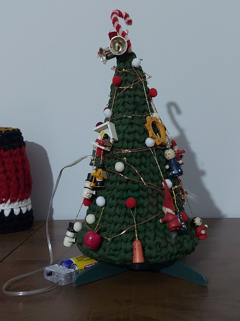 Árvore de Natal Crochê Cordas. | Mesa Arvore De Natal Croche Cordas Nunca  Usado 78454396 | enjoei