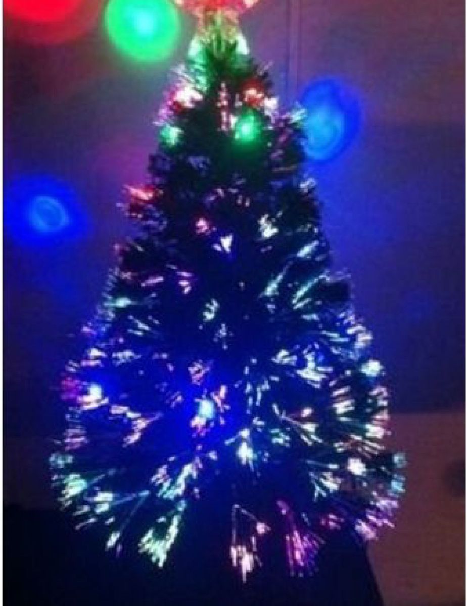 Árvore de Natal de Led e Fibra Ótica | Item de Decoração Usado 37157069 |  enjoei
