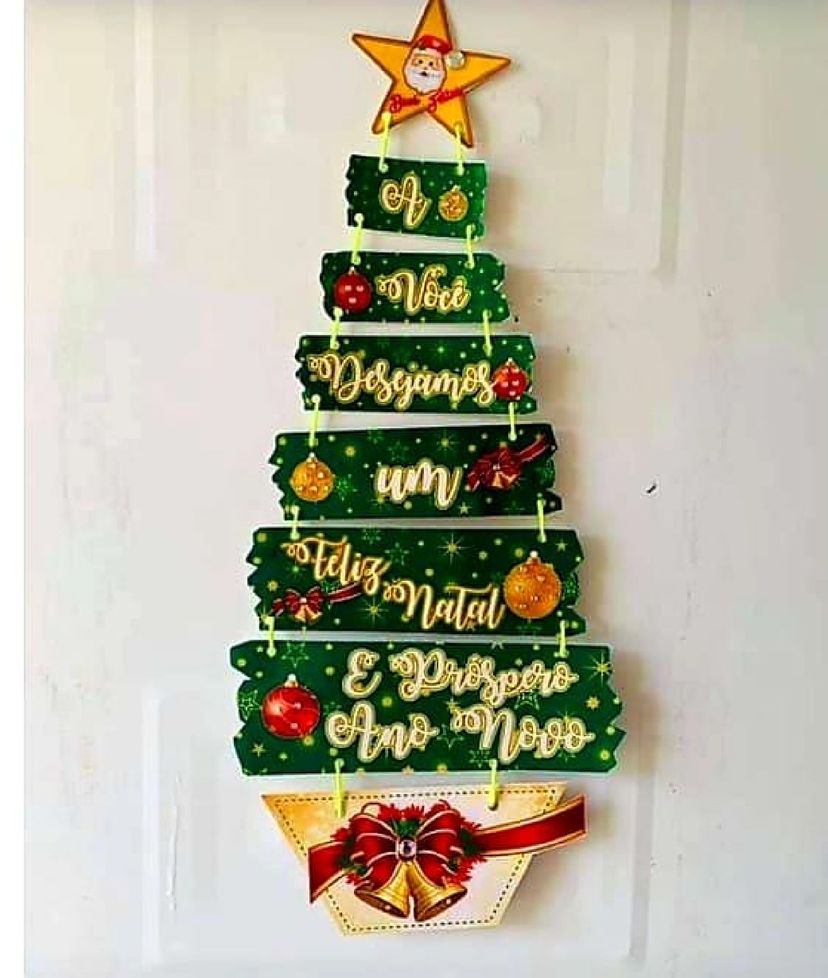 Árvore de Natal de Parede Ou Porta + Suporte de Panela em Croche | Item de  Decoração Thaki Nunca Usado 64219584 | enjoei