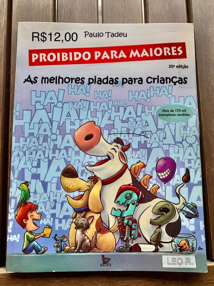 As Melhores Piadas para Crianças Proibido para Maiores Livro Matrix