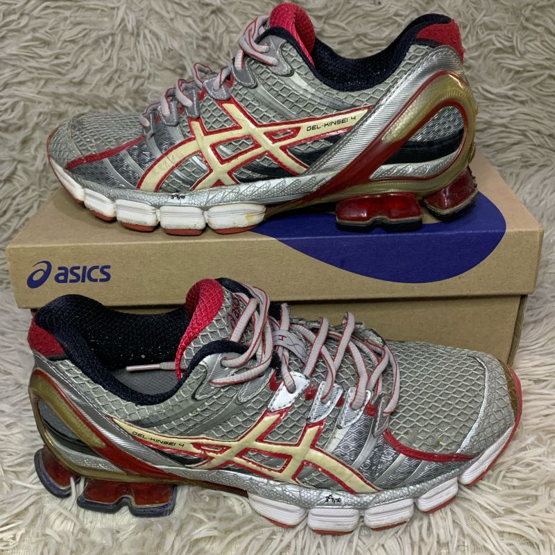 Asics kinsei 4 vermelho e cinza hotsell