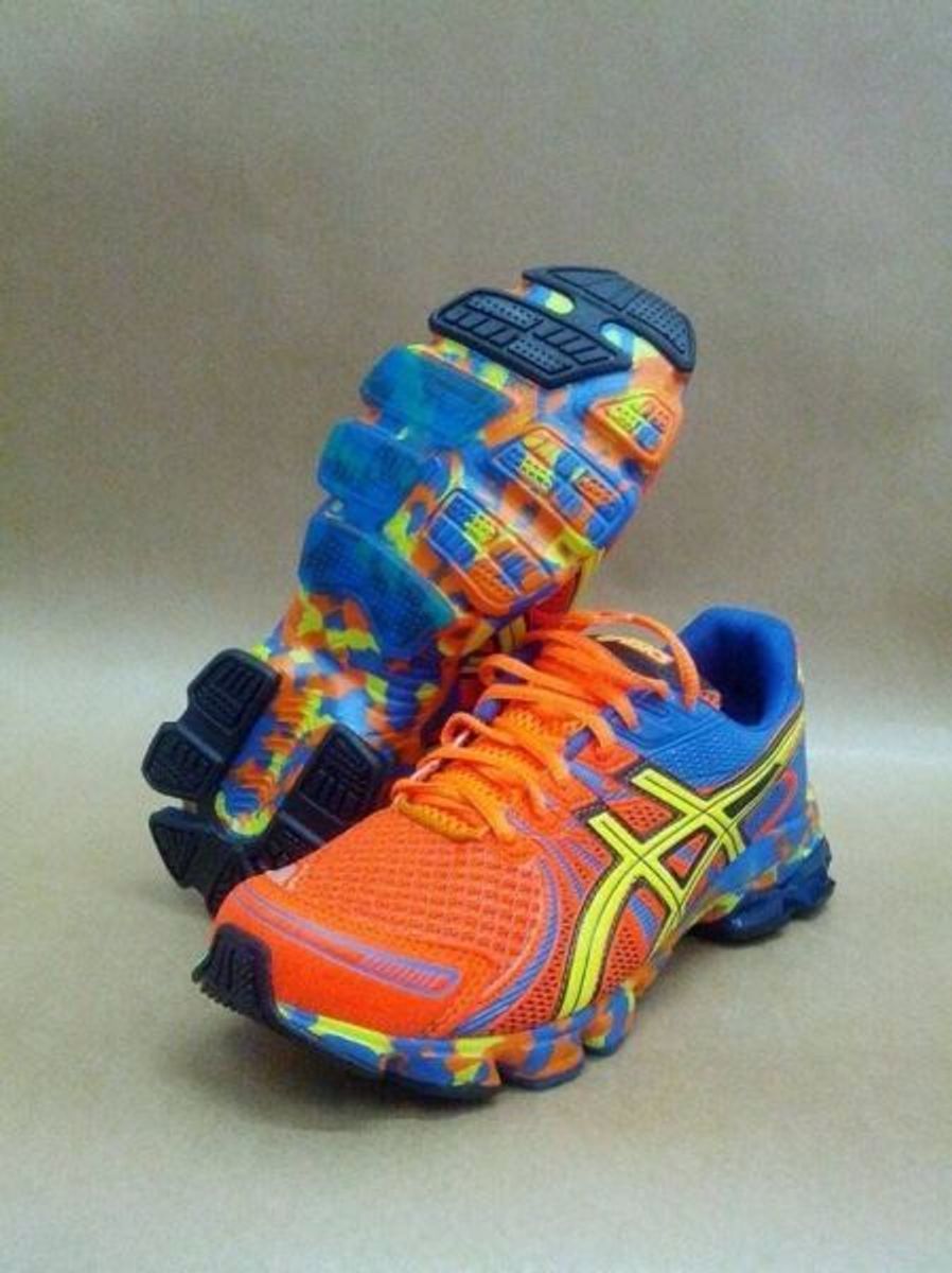 asics gel sendai laranja
