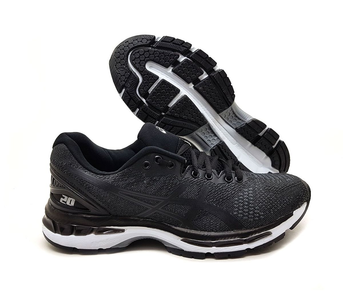 tenis asics nimbus 20 preto