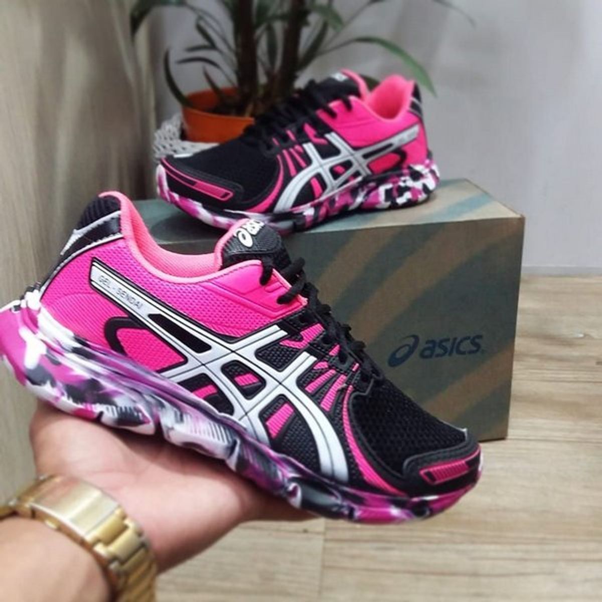 Asics | Rosa | 100% Confortável | Leve e Macio | Otimo Pro Dia-a-dia ...