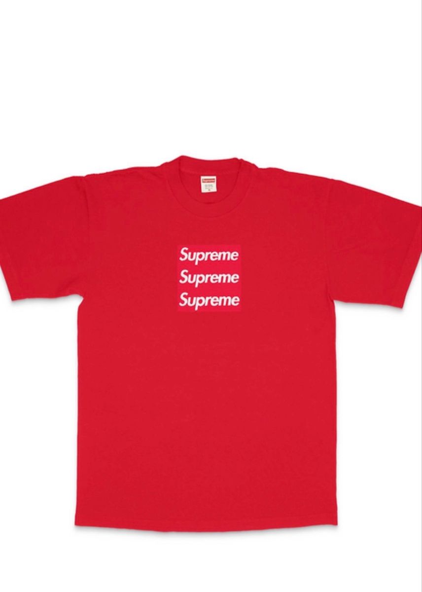 Asspizza &Amp; Supreme Triple Box Logo | Camiseta Masculina Asspizza &Amp; Supreme Triple Box Logo | Camiseta Masculina