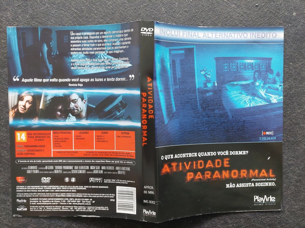 Atividade Paranormal Não Assista Sozinho Filme De 2007 Item De Música