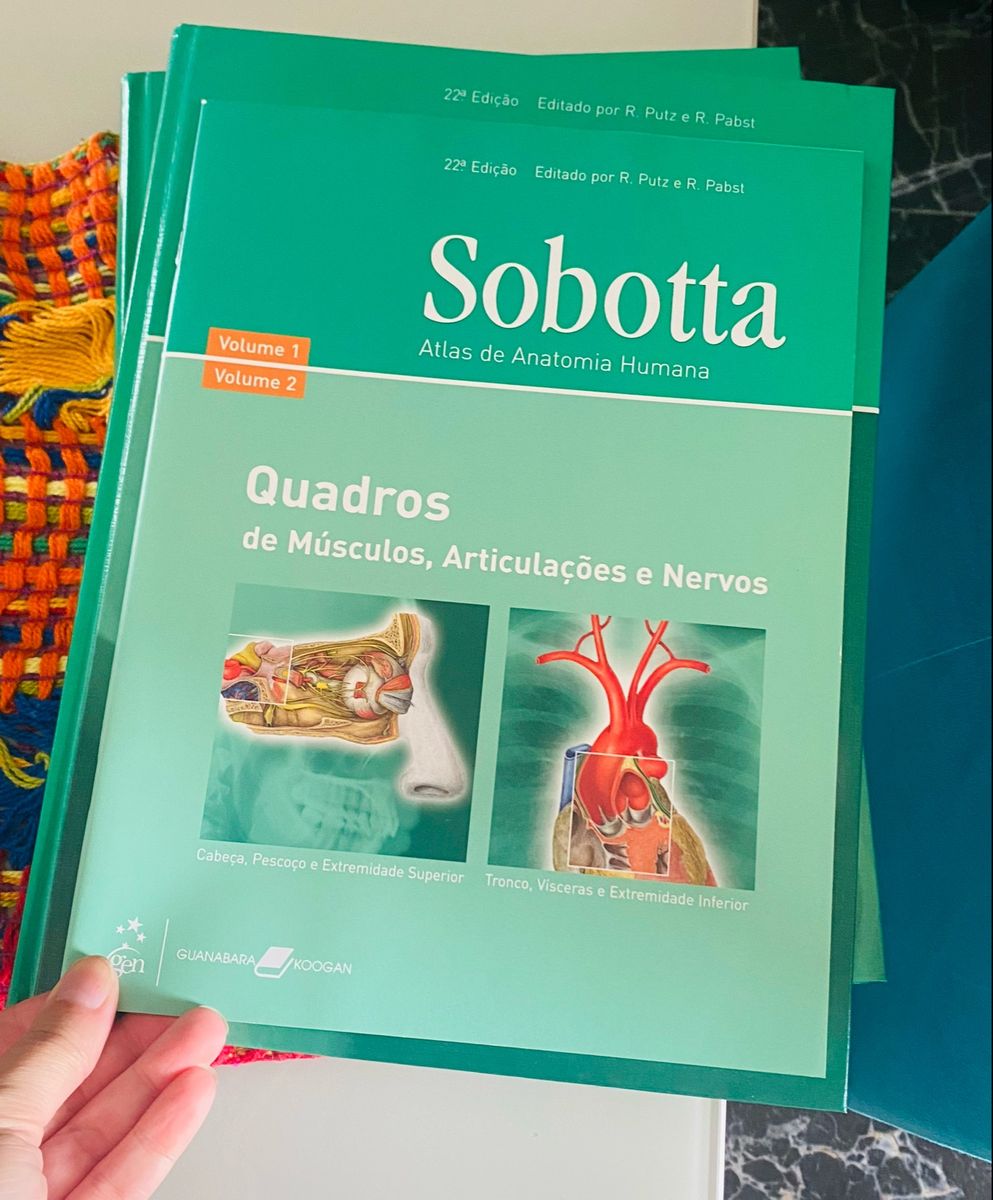 Atlas De Anatomia 1,2 E Quadros De Músculos, Articulações E Nervos ...