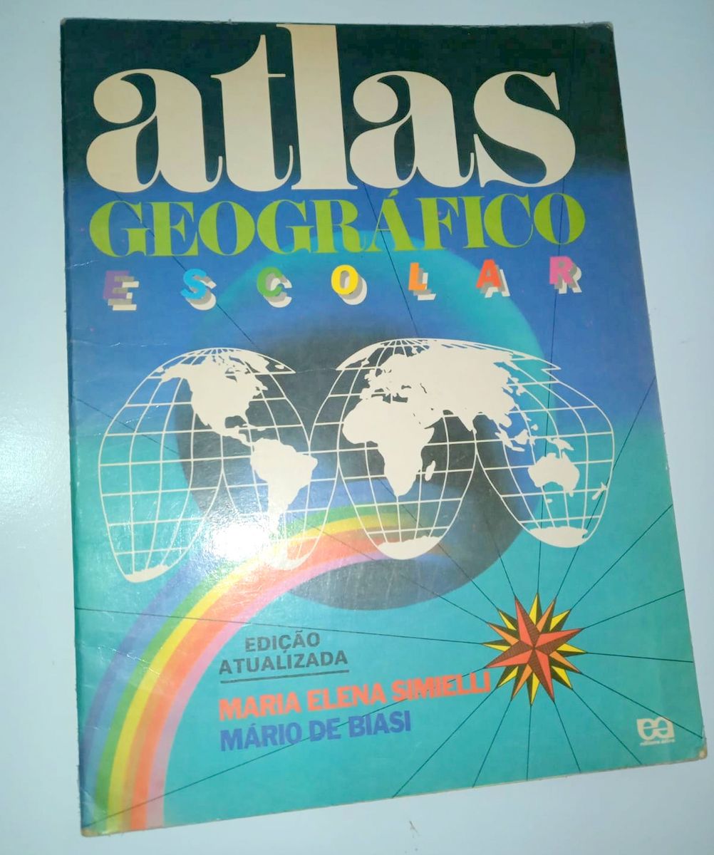 Atlas Geográfico Escolar 1993 Maria Elena E Mário De Biasi | Livro ...