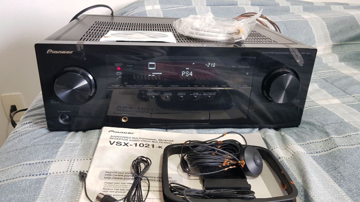 Áudio Receiver Pioneer Vsx1021k TV e Display Pioneer Usado 73954326