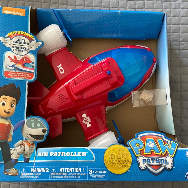 Paw Patrol Avion Robo Dog Avião Patrulha Canina Com Robo Dog