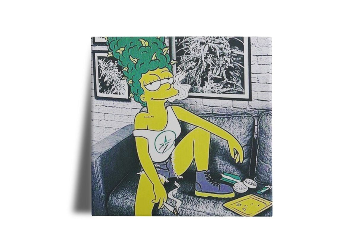 Azulejo Marge Simpson Weed Item De Decoracao Nunca Usado 29075839 Enjoei