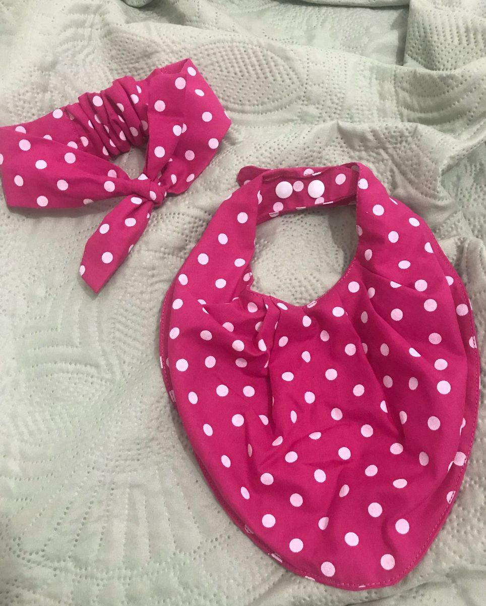 Babador Bandana Faixa De Cabelo Roupa Infantil Para Bebe Nunca Usado Enjoei