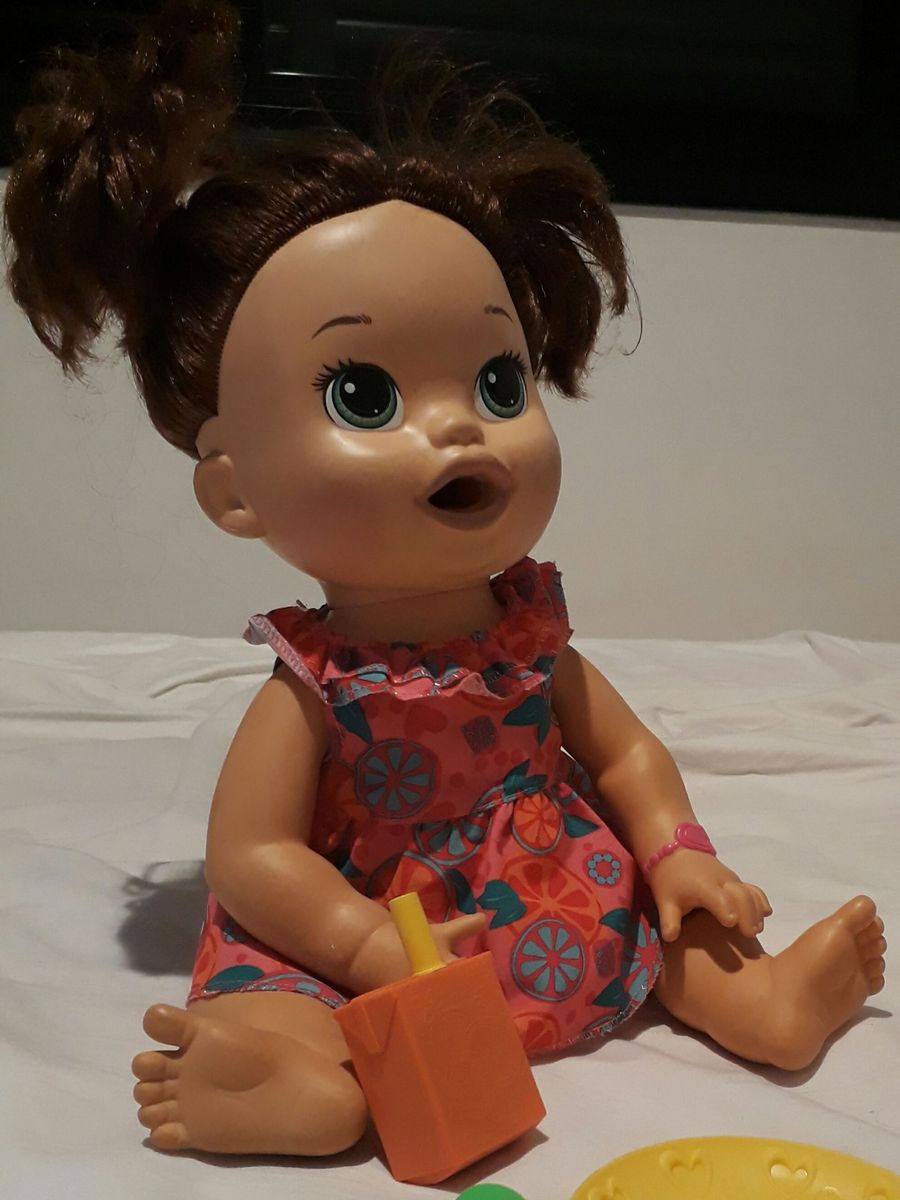 Baby Alive Sara Comilona Morena Brinquedo Para Bebes Hasbro Usado Enjoei