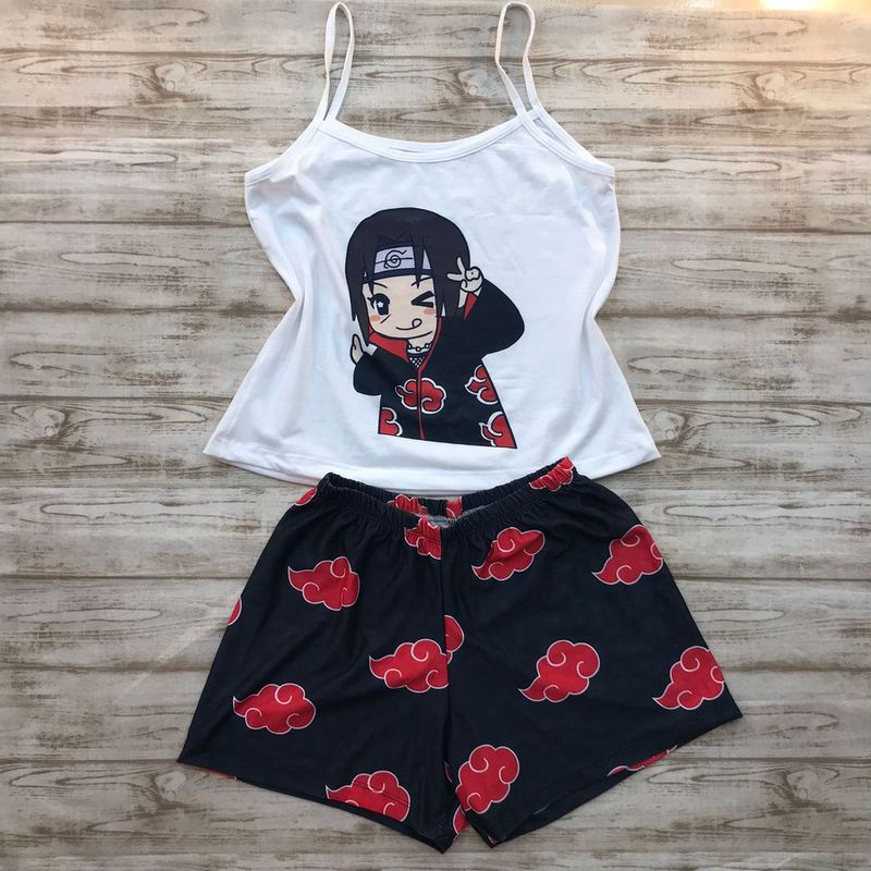Pijama Akatsuki Short Akatsuki Pareja Shippuden Akatsuki Pijama