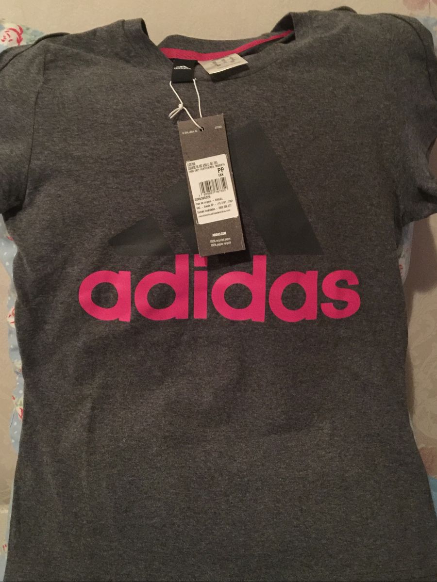 camiseta baby look adidas