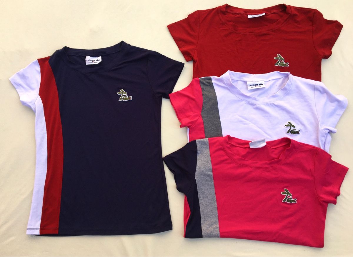 Camiseta baby hot sale look feminina lacoste