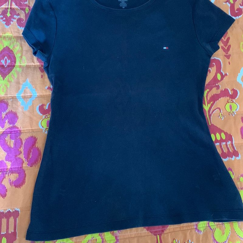Baby Look Tommy Hilfiger Blusa Feminina Tommy Hilfiger Usado