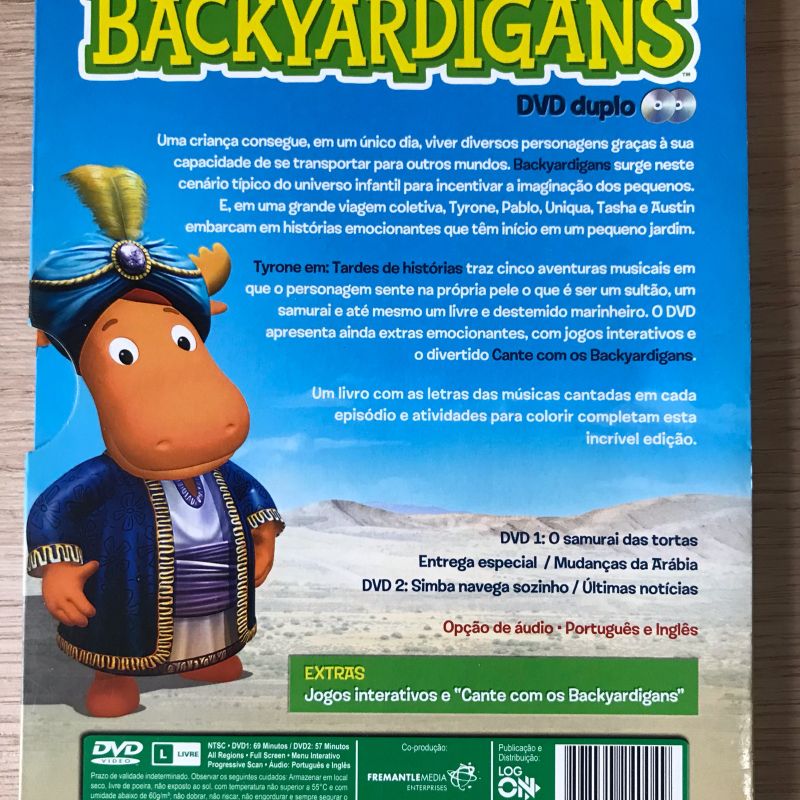 DVD Menu dos Backyardigans Cantando com os Backyardigans da Segunda  Temporada 