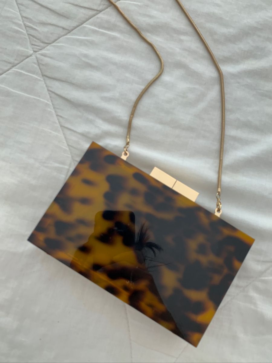 zara tortoise clutch