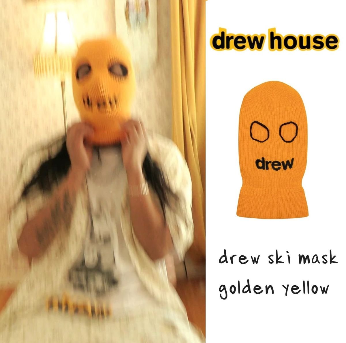 Drew House ドリュー スキーマスク ビーニーキャップ ジャスティン - 帽子