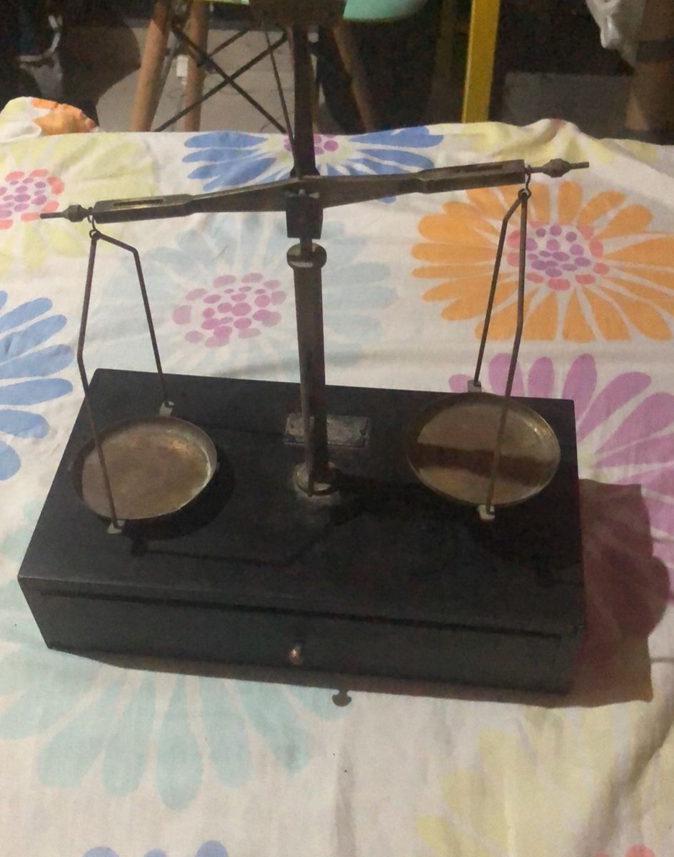Balança Antiga Pesa Ouro e Prata | Item de Decoração Record Usado ...